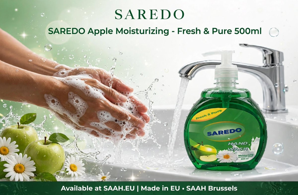 SaahSolution's tweet photo. Saredo Hand Soap
Pure Care, Thoughtfully Made
Discover the gentle power of nature with Saredo Hand Soap—crafted to cleanse, nourish, and elevate your daily ritual. Gentle, moisturizing, and perfect for everyday care. . #Liquid #SAAH  #Djibouti  #Nederland #Belgique #Ethiopia https://t.co/txiFe0eZ7P