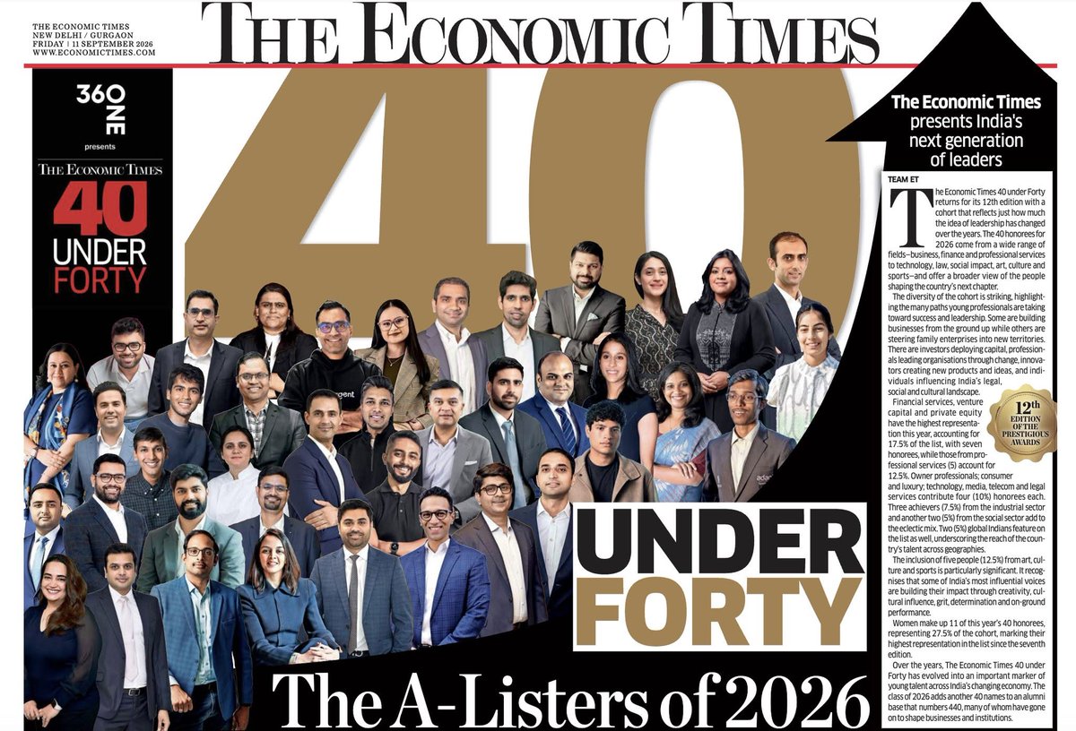 KIITUniversity's tweet photo. We are proud to celebrate KIIT School of Law alumna Nidhi Singh on being named among The Economic Times 40 Under Forty – Class of 2026, recognising young leaders making their mark across diverse fields in India.

Nidhi’s achievement reflects the excellence, ambition, and impact that our alumni continue to bring to the professional world. Her recognition adds another proud chapter to the growing legacy of KIIT School of Law alumni.

Congratulations, Nidhi! We wish you continued success as you inspire many more through your journey.