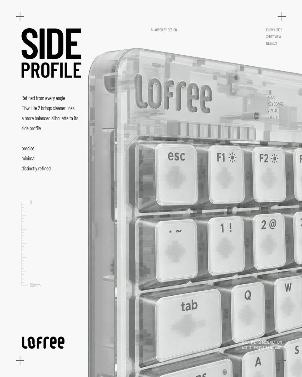 lofreeco's tweet photo. Flow Lite2
Sharper by design. Smoother in every line.

The next generation of Flow Lite features cleaner edges, a more refined silhouette, and a minimalist form—designed to feel effortless from every angle.

#Lofree #FlowLite2 #MinimalDesign #MechanicalKeyboard https://t.co/gc2usSlU80