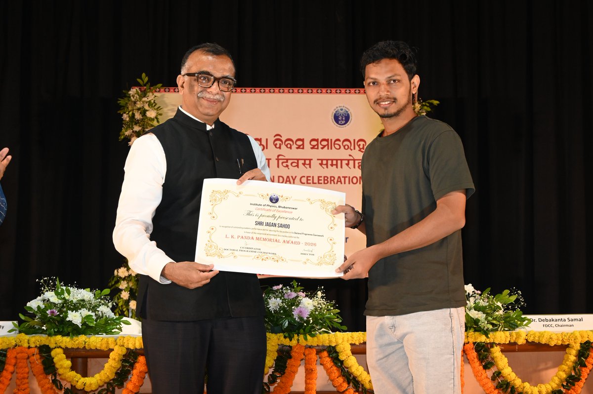 iopbbsr's tweet photo. 🏆 Congratulations to Shri Jagan Sahoo on receiving the L. K. Panda Memorial Award 2026! 🎉

Wishing him continued success and many more achievements. 🌟

#LKPandaMemorialAward2026 #JaganSahoo #IOPBhubaneswar #Congratulations #Award2026 https://t.co/7USJ1Plzjp