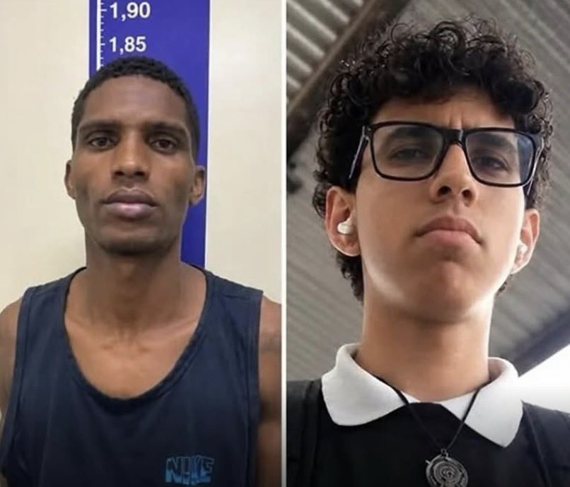 Politiquei_Br's tweet photo. 🚨😢LUTO | Estudante de 16 anos é executado durante assalto enquanto caminhava para a escola. O criminoso, identificado como Fabrício Mateus da Silva, abordou o Guilherme Assis de Vasconcelos e anunciou o assalto, porém acabou matando o adolescente com golpes de faca. https://t.co/Urjv1mznTn