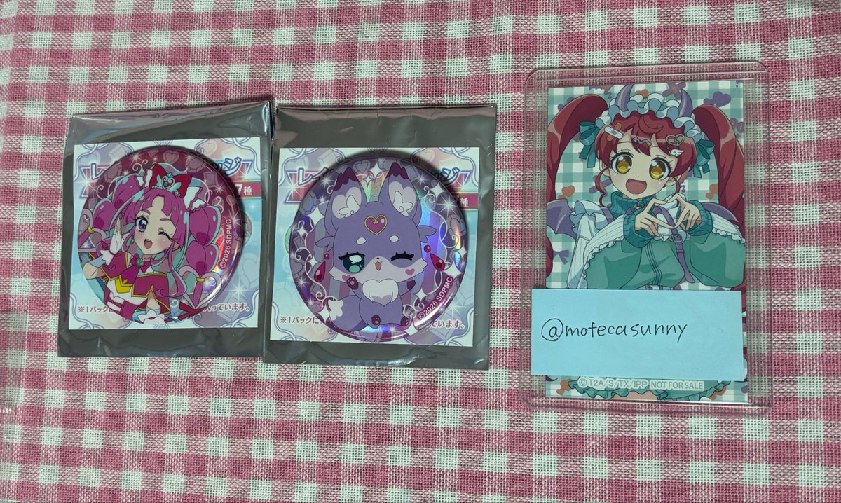 mofecasunny's tweet photo. 【交換/譲渡/買取】
名探偵プリキュア 映画 レインボー缶バッジ コレクション

譲：ミスティック マシュタン
求：ポチタン or 定価＋送料

PayPay/メルペイのみ
郵送のお取引
交換譲渡の優劣なし

1点からでもお気軽にお声がけください🌸 https://t.co/DaZ4VYeJqk