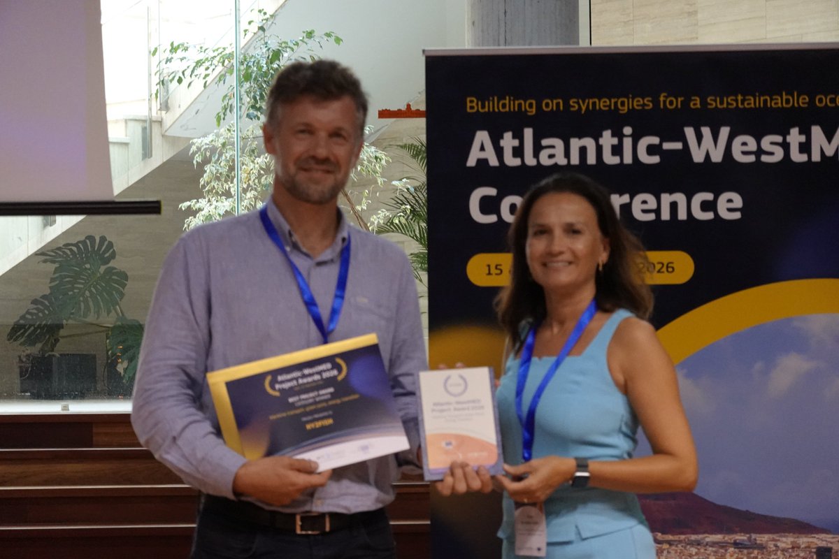 cinea_eu's tweet photo. Proud to see that our #EU funded projects @NetTagProject, HY2FISH &amp; EM4SSF were awarded at the WestMed Atlantic Conference 2026!

They make a difference for transport decarbonisation, fisheries &amp; marine pollution.

Read more: https://t.co/8eyTCnhKBb

#EMFAF #HorizonEU #Climate https://t.co/08qHErDTkB