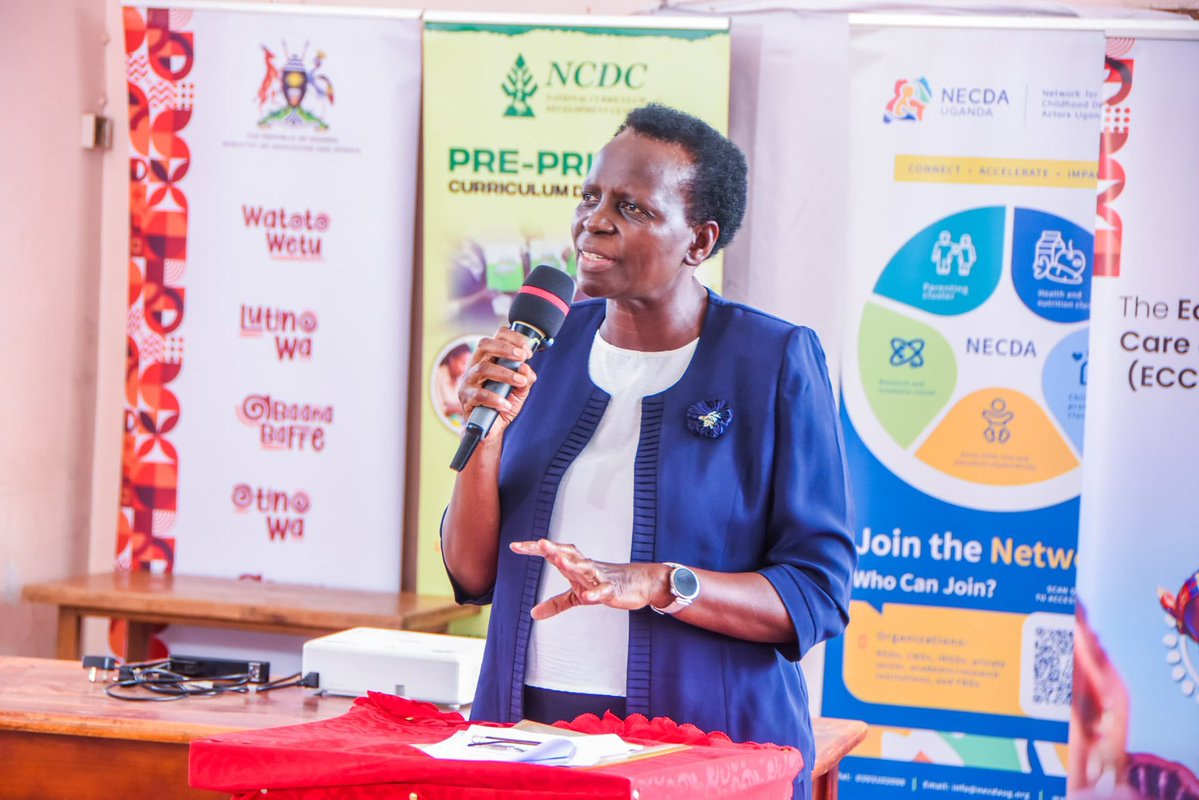 Educ_SportsUg's tweet photo. Dr Kedrace: The Government of Uganda recognises the importance of ensuring that every child is nurtured in a safe, supportive &amp; caring environment that enables them to develop into individuals equipped with the competencies and capabilities required.
#ECCEPolicyDissemination https://t.co/GSGpOIZWee