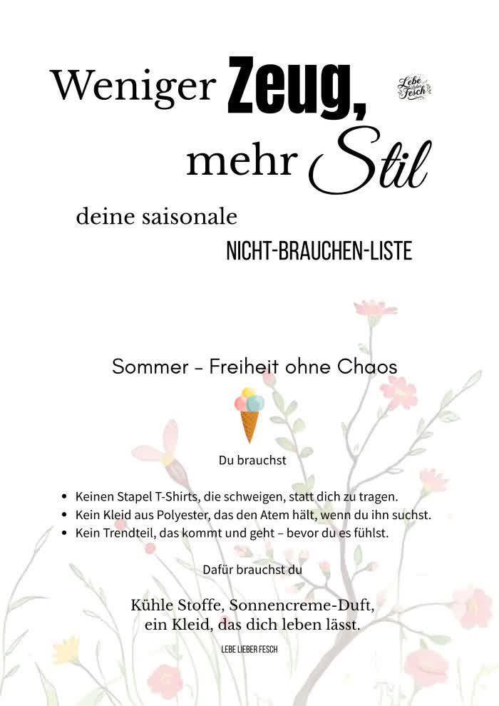 LebeLieberFesch's tweet photo. #LeLiFe #LebeLieberFesch #Sommermode #SlowStyle #NachhaltigeMode #ModeTipps #CapsuleLook #AchtsamerAlltag https://t.co/D43yctIEXG