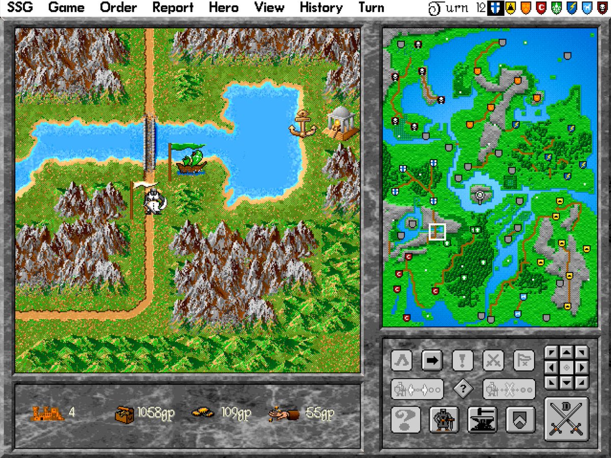 sai_bajra's tweet photo. Warlords ⅡはUIが過不足なくて使いやすいしゲームシステムもシンプルで個人的にかなり好み。戦闘がめちゃくちゃ簡素なのも良い。Ⅲも触ってみたいんだけどグラフィックがあまり好みじゃないんですよね……。 https://t.co/A95xXcJP4Y