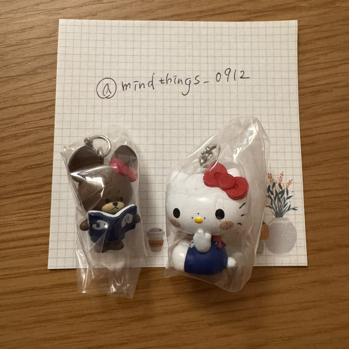 mindthings_912's tweet photo. 【交換・譲渡】くまのがっこう × ハローキティ　めじるしアクセサリー

譲➡︎③ジャッキー本、異種モンチッチキティ
求➡︎①ジャッキー

都内手渡し https://t.co/htGZSzcvMp