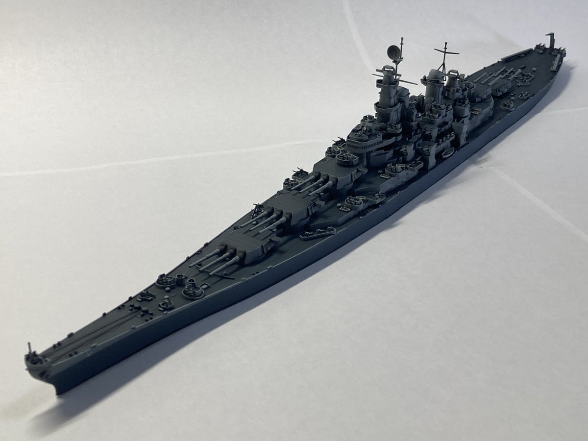 MMW_miko's tweet photo. 超アイオワ級戦艦.....完成です！（？）

#架空艦 https://t.co/kZuRVHKEuy