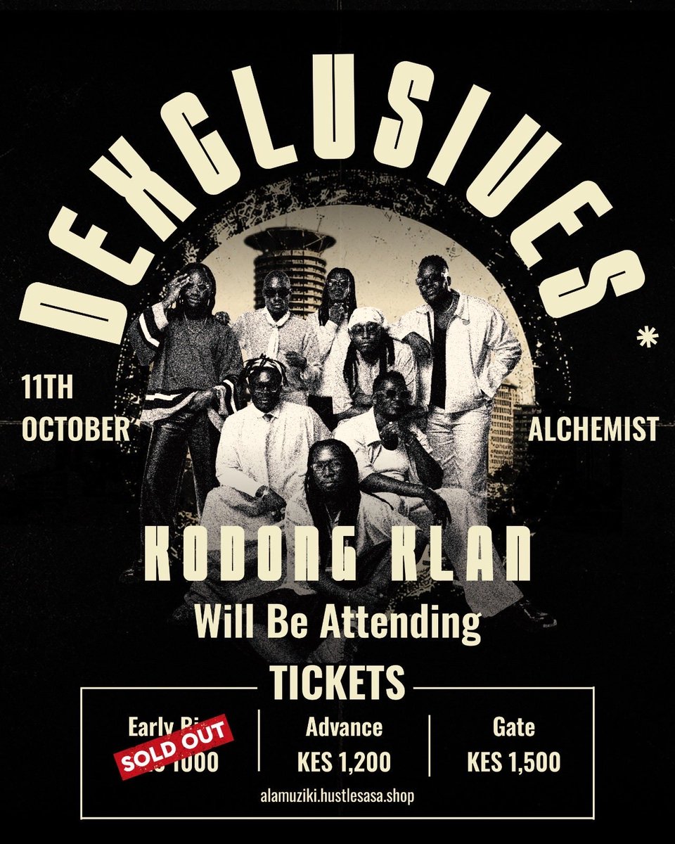 Sherehe_Plug's tweet photo. π« #Nairobi #DEXCLUSIVES
π₯ MOTO NI MOTO. ADVANCE TICKETS ARE LIVE.
Kenyan voices, one stage: @MwiniMm, @kodongklan, @watendawili, @OnyachPala, @YwayaTajiri, @luhyaheat, @CosterOjwang, @OkelloMax254 & @Bensoulmusic msikose.
π
Sat 11th
ποΈ https://t.co/be0Lxv57YI
#SherehePlug https://t.co/nwdn9dyuBm