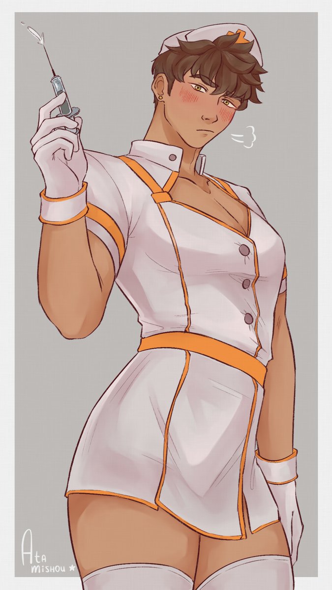 atamishou's tweet photo. Nurse Miks💉 https://t.co/fPnxtbJ3s8