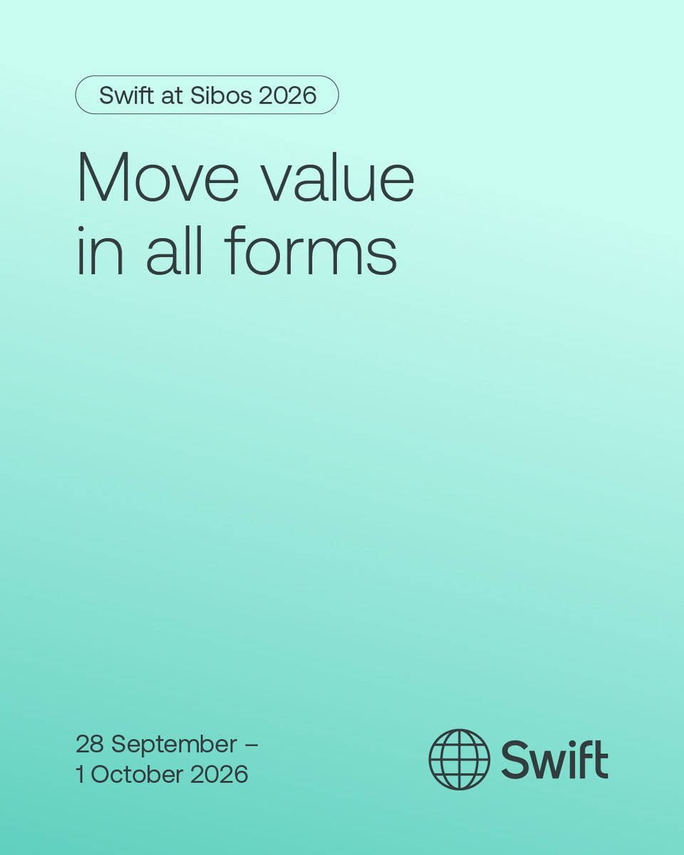 swiftcommunity's tweet photo. As new forms of value emerge, connectivity becomes more important than ever.

From tokenised assets and digital trade initiatives to evolving securities markets, innovation is creating new opportunities across the financial ecosystem. But without interoperability, there is also a risk of creating new silos and fragmentation.

At @Sibos 2026, we will explore how shared foundations can connect traditional and emerging forms of value, enabling innovation to scale while maintaining a connected global financial system. Join us: https://t.co/gaq6B0DIoA

#Sibos #DigitalAssets #Interoperability