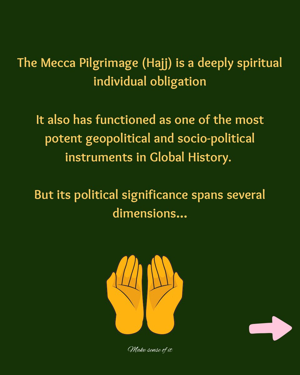 makesense_ofit's tweet photo. 💭 Can a religious ritual ever truly be separated from global politics when it requires the infrastructure of a powerful government to survive? https://t.co/AFeaDlL7jm