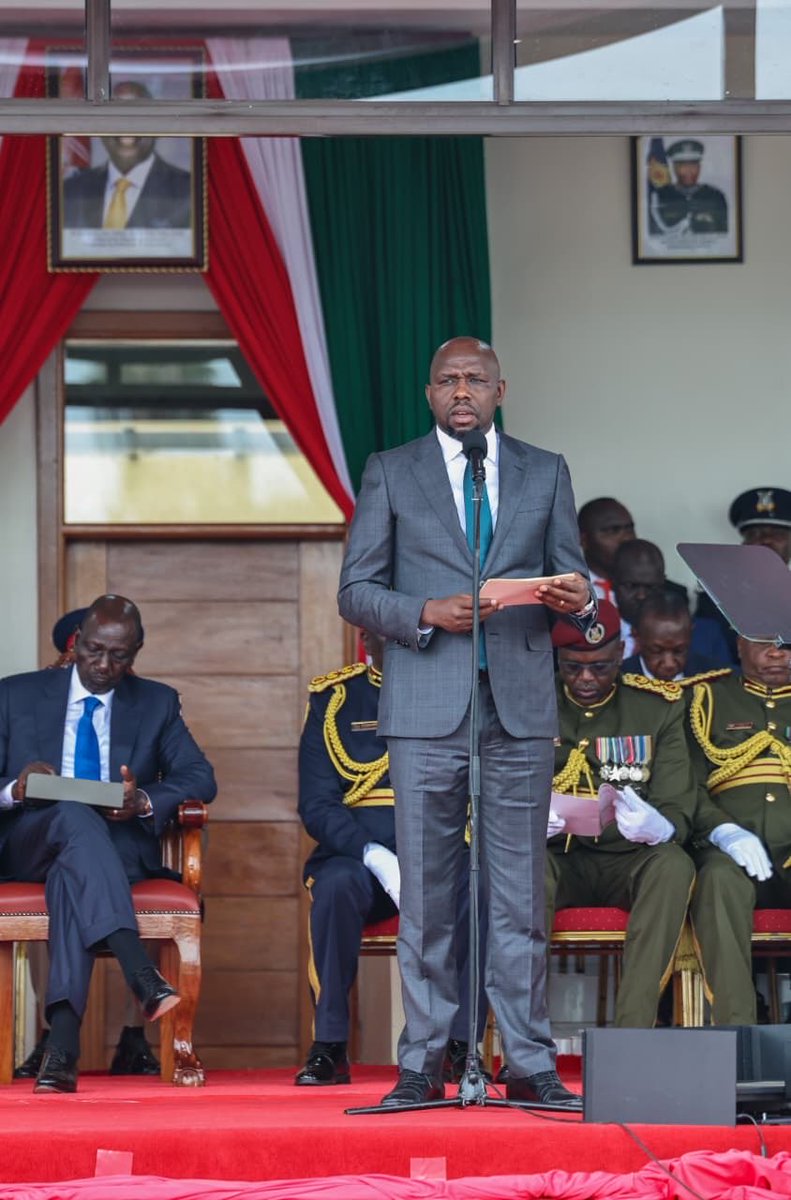 kipmurkomen's tweet photo. Our National Police Service continues to do a good job, keeping our country safe and secure.

They are combating security threats, including terrorism, organised crime, goonism and banditry.

To curb crime in a few trouble spots, we are scaling up operations and leveraging the experiences from our previous successes in the Kerio Valley and other places. 

We are modernizing equipment, revitalizing training and improving officer welfare among other reforms geared at transforming the National Police Service into a people-centred institution.

We have also institutionalised the Jukwaa La Usalama, involving local communities and students through Jukwaa La Wasomi, in security management at the local level.

This morning, I joined H.E. President @WilliamsRuto for the 50th GSU Passing-Out Parade at the Embakasi ‘B’ Campus in Nairobi.

The President also flagged off 20 new vehicles as part of our ongoing mobility enhancement to ensure faster and more effective policing. We have replaced 1,175 in the past year, while another 2,232 are set for replacement within the next three months.

I commend the graduands for their hard work and discipline, which saw them complete 9 months of intensive and rigorous training. 

Go serve with dignity, discipline and integrity.