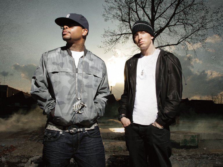 ShadyTimes's tweet photo. Bad Meets Evil 'HELL: THE SEQUEL' has officially surpassed 1 BILLION streams on @Spotify.

It's Eminem's 15th project overall to do so and Royce's 1st 👏👏🐐🐐