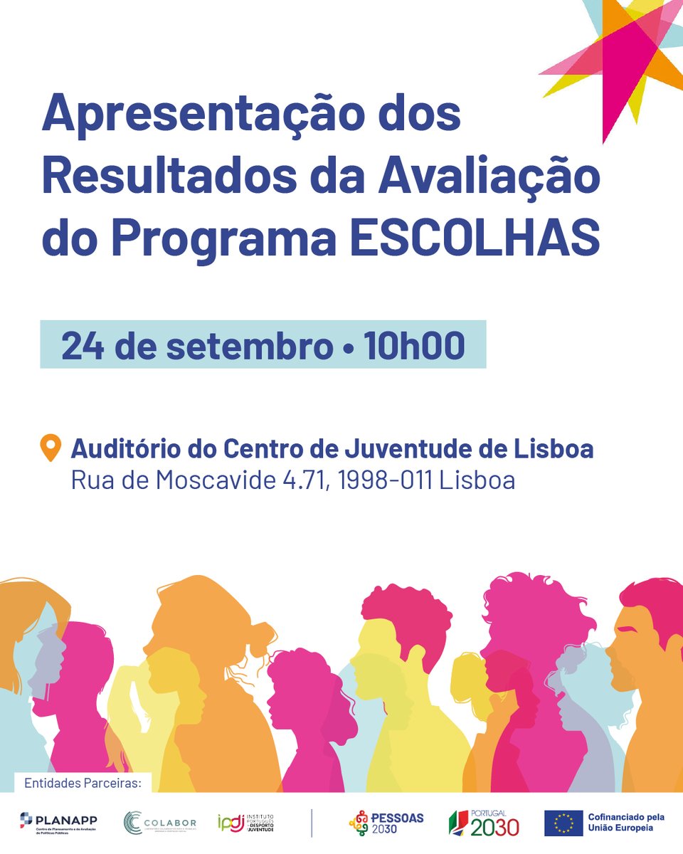 IPDJ_IP's tweet photo. Dada a lotação do auditório, será feita a transmissão do evento em direto através da página de Facebook do PESSOAS 2030 e do YouTube do PESSOAS 2030, do IPDJ e do CoLABOR.
#IPDJ #PESSOAS2030 #FSEMais #Portugal2030 #ProgramaEscolhas #InclusãoSocial https://t.co/qnTSYrHebl
