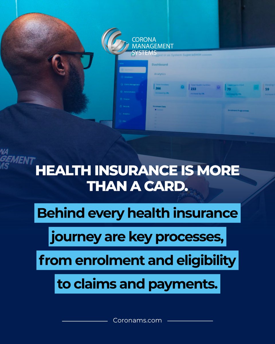 coronams's tweet photo. Health insurance involves more than enrollment. From eligibility to claims and payments, multiple processes need to work together.

Through CHIMIS, CMS is digitalising these processes. It is currently in use through the Bayelsa Health Insurance Scheme.

#CHIMIS #DigitalHealth https://t.co/CKuvqSqLdF