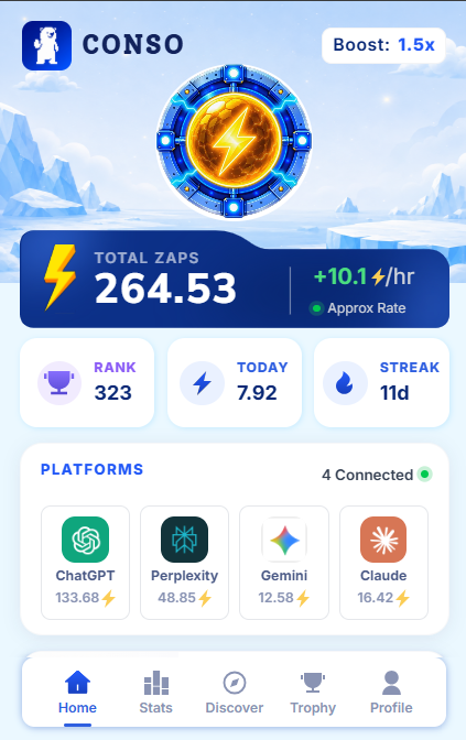 ChhagolP's tweet photo. @conso_xyz Just getting started with CONSO 🟠⚡
Exploring the ecosystem and enjoying the journey.
Excited to see what’s coming next! 🚀
Keep building! https://t.co/FQOCIF4Vr8