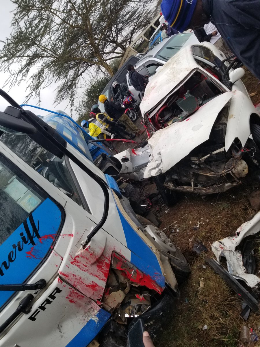 HealthCoach84's tweet photo. Grisly road accident on Magadi Road, KWS next to Multimedia University on your way to Ongata Rongai.

Nairobi Senator Edwin Sifuna and Babu Owino aside. Let's address safety
#UsalamaMitaani https://t.co/T30XHOptF0
