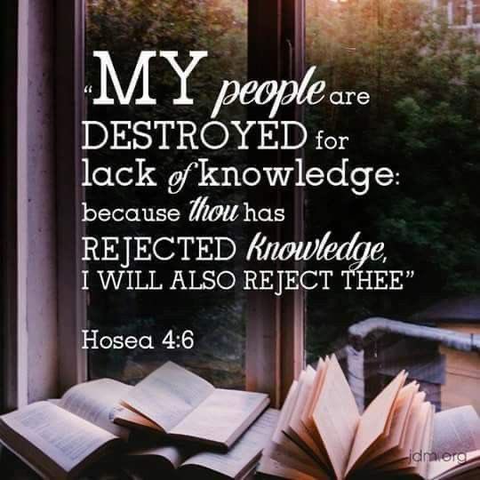 BroKen_1961's tweet photo. The knowledge of God is essential for every believer. It is the foundation of wisdom, the guide for our daily walk, and the power for victorious living in this crazy, confusing often times chaotic world.

 SDG: Knowledge or Destruction - Hosea 4:6 https://t.co/qrGpZ90SiO https://t.co/6cRJpqvY5M