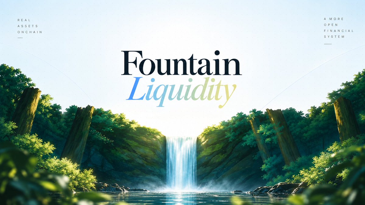 TryFountain's tweet photo. Finance is becoming increasingly composable.

Tokenized assets can exist on-chain. Liquidity can move between different protocols. Yield can be accessed through decentralized markets. Trading can happen alongside other financial primitives.

Fountain Liquidity brings these pieces into a single interface.

The focus isn't just on adding another financial product. It's about creating a connected environment where users can move between swapping, earning, vaults and trading while keeping their wallet at the center.

Different markets. One connected experience.