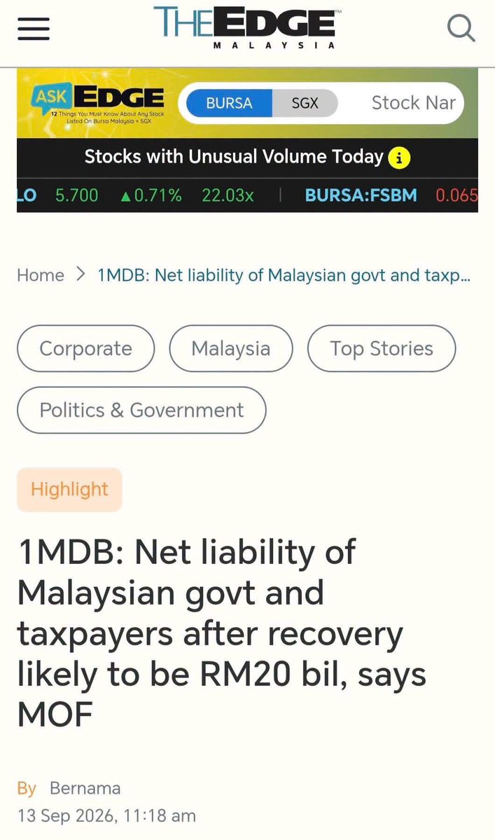 WongChen_MY's tweet photo. 5 days ago, MOF confirmed that 1MDB costs us RM51.4b of which we will likely suffer a net loss of RM20b.

Najib now pays RM50m to get to stay at home instead of prison. The maths don't add up.

No wonder we recently dropped 11 points in PISA ranking for mathematics. https://t.co/jrFofLDENl
