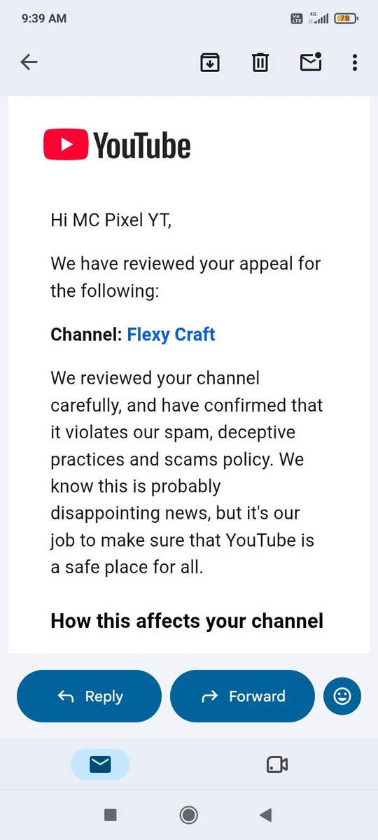 MCPixelYT's tweet photo. Dear YouTube Team,@TeamYouTube
I am appealing the termination of my channel [Flexy Craft] due to a suspended account. I acknowledge the violation, take full responsibility, and have addressed the issue promptly This channel is my hard work &amp; dream 🙏❤️
#Youtube #SupportCreators https://t.co/eyg3G2MRQD