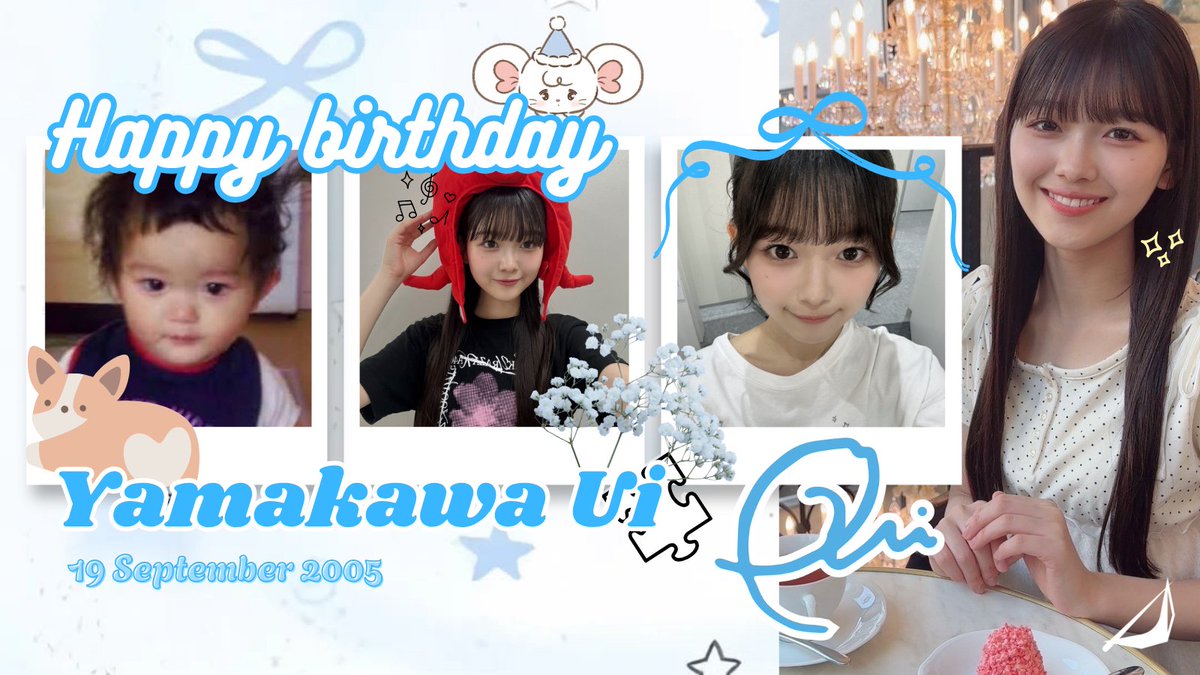 sakuzakacentral's tweet photo. Happy 21st birthday to our radiant Sendai representative, Yamakawa Ui! 🪐

We’ve loved watching your unique charm shine brighter and brighter, always making us smile!🍡

Wishing U(i) the happiest year ahead, filled with new journeys. 🤍🩵

#山川宇衣
#山川宇衣生誕祭 https://t.co/bch8gDXTWl