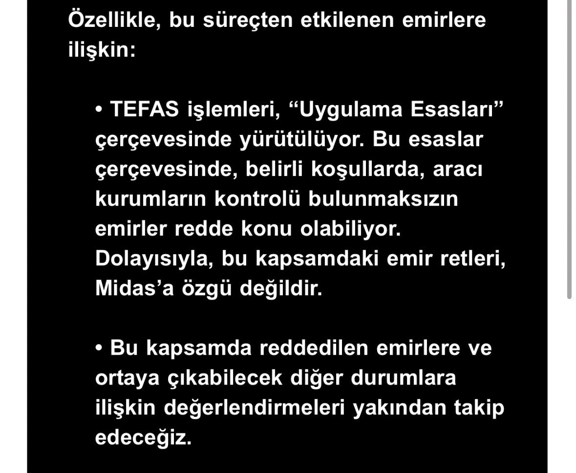 mhmt5801's tweet photo. Midas Tefastan kaynaklı diyor, tefas benden kaynaklı değil diyor. Bu durumda tek suçlu her gün parası çatır çatır eriyecek olan biz mi oluyoruz yani ??
@thf @tly @doh @tefas @spk @midas https://t.co/4O0uBvBREI