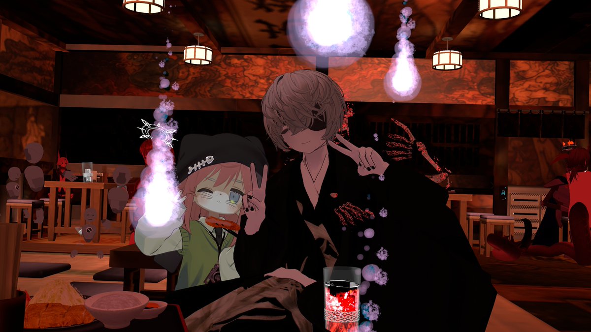 Lond235Lond's tweet photo. #地獄酒場
昨日の夜ふらっと迷い込んだ地獄酒場
訳の分からないまま進むと獄卒の方が丁寧に酒場の方まで案内してくださいました
久々に行ったことないイベントに行けて楽しかったです
また別verのところも行ってみたいなと思いました https://t.co/XJ0WWy4fqL