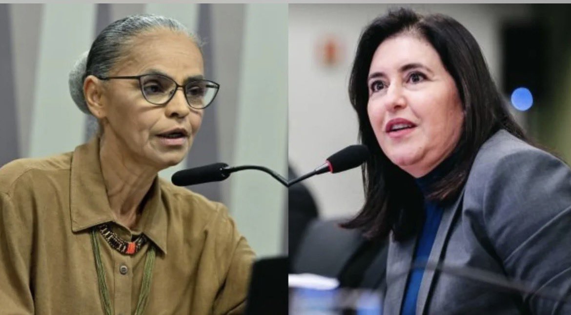 OFCBostil's tweet photo. Uma ex-senadora do Acre que nunca fez nada pelo seu estado (Marina Silva), e outra que sempre foi do Mato Grosso do Sul (Simone Tebet) estão liderando as pesquisas para ocupar as vagas no Senado por SÃO PAULO! Dps os paulistas querem falar que os nordestinos ñ sabem votar. Pqp… https://t.co/joblwCSr02