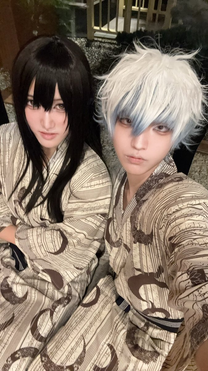 Hukurou_udon's tweet photo. cos⚠︎︎捏造衣装
これが唯一のツーショと言えるレベルで撮ってなかった懺悔。

⬇️面のいいヅラ(@P0ke_otsumu )を見てくださいみんな https://t.co/WQjmdvJNRL