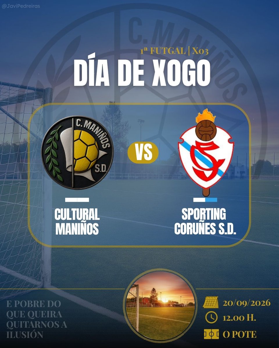 ConcellodeFene's tweet photo. ⚽️ Axenda remitida polos clubs de Fene (Cultural Maniños, CMI Unidade de Fene) para os vindeiros días #concelleriadedeportesfene #fene #concellodefene https://t.co/4t34o0GUA8