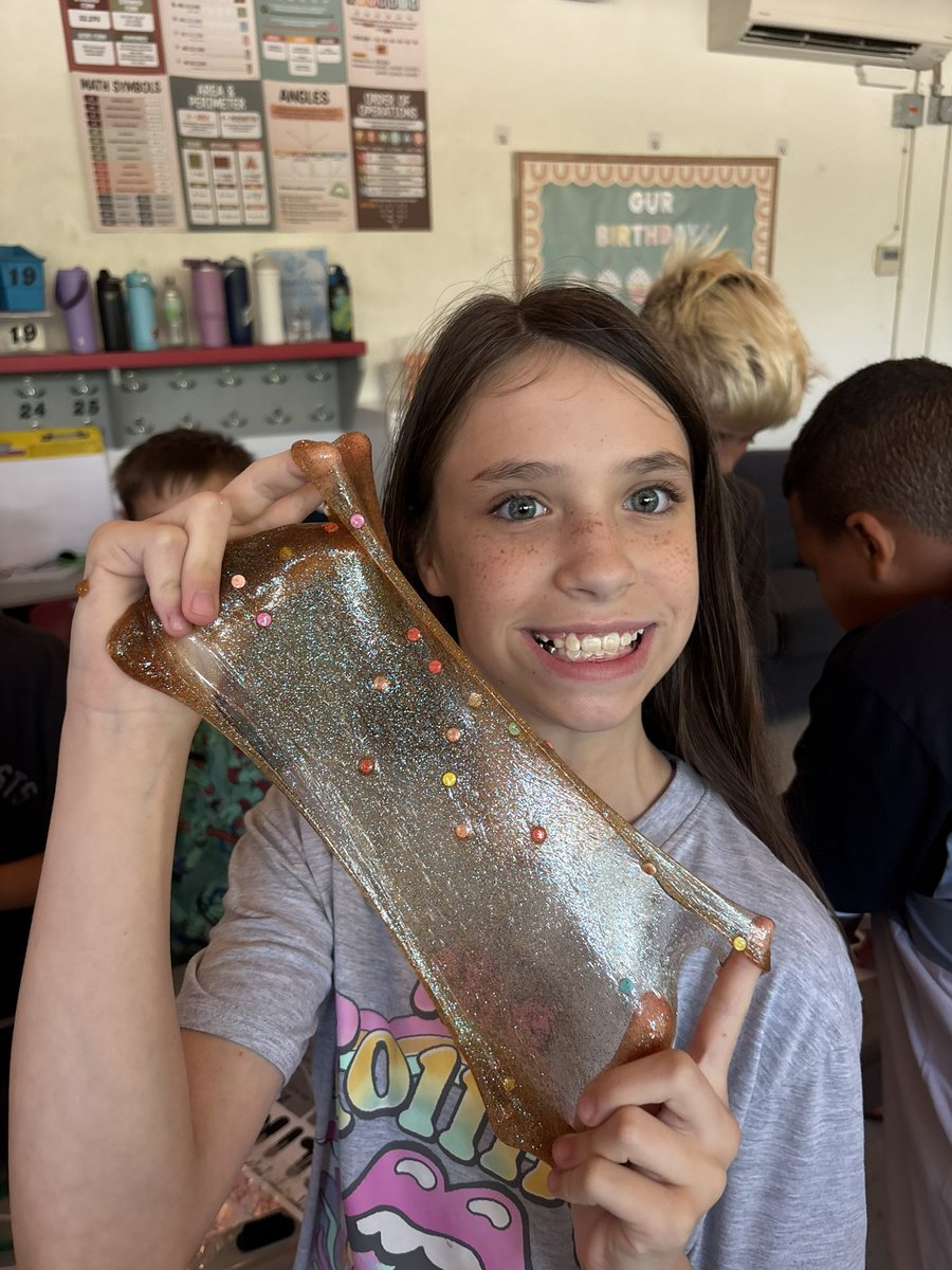 WinfieldNation's tweet photo. ❤️🤍Slime + Science = FUN! Ms. Hennenhoefe &amp; Ms. Rondeau’s 5th graders used higher-level questions to predict, explore &amp; explain “How do you know?” Teams chose color, texture &amp; characteristics, then mixed, tested &amp; learned together. Hands-on learning at its best! https://t.co/9v3xvhRuw9