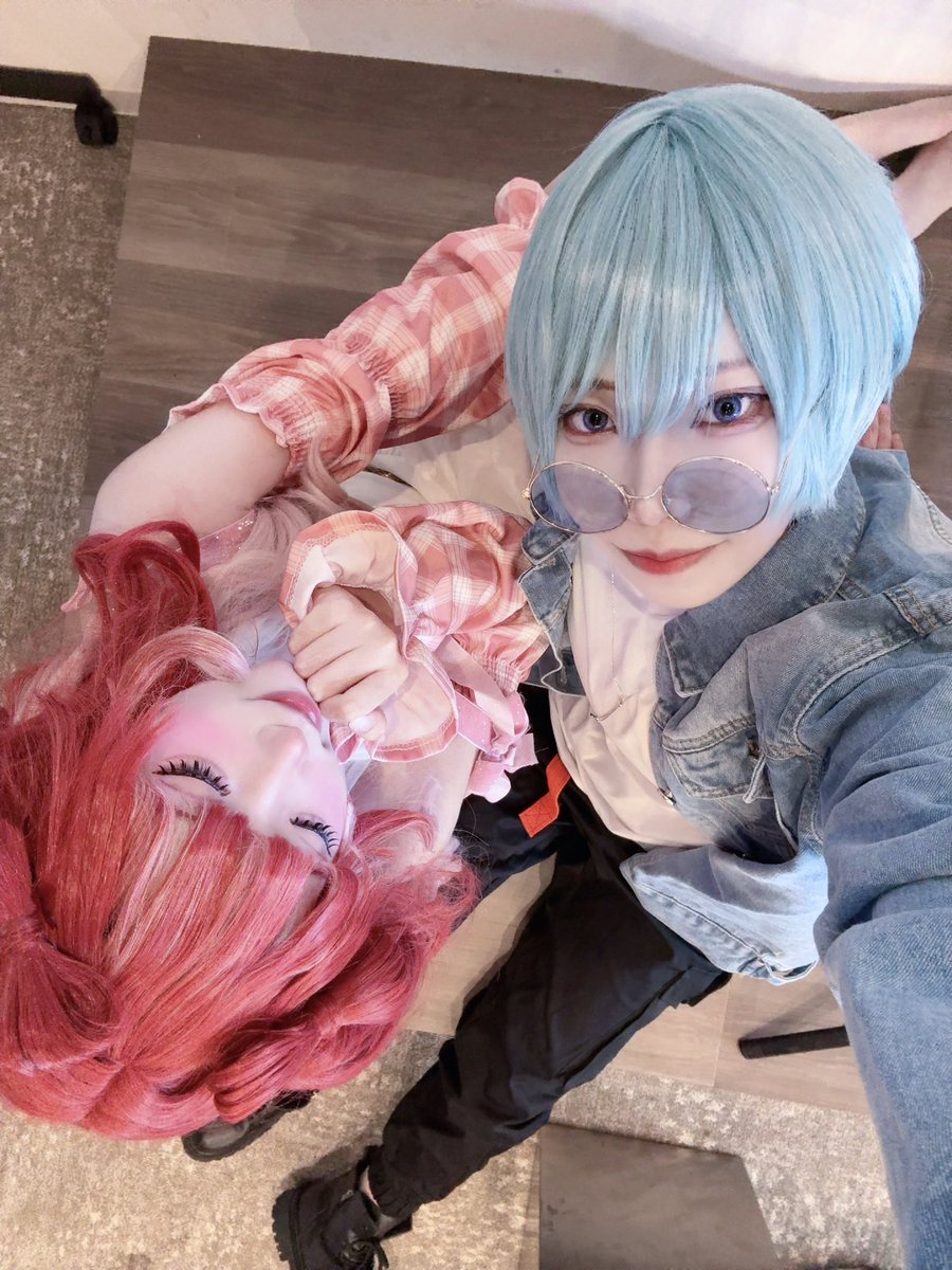 NEMU_cos0x0's tweet photo. \ﾄﾗﾍﾞﾘﾝ.ｸﾞ🩷🩵/     🌈🕒cos https://t.co/BTwOeonvBr