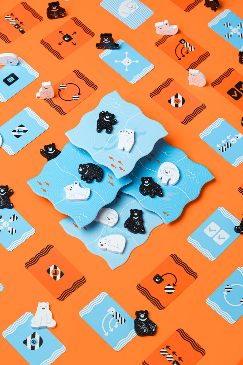 HeybyeGaming's tweet photo. ゲムマ2026秋のブース番号が出ました！

Taiwan Boardgame Design
両日-E020 です。

そして『くまの島』の実物、本当にかわいい��…。
クマがたくさんいて、見ているだけで癒されます。

ぜひ実物を見に来てください！

オンライン試遊はこちら：
 https://t.co/oZJoiFzoX3 https://t.co/bQ9bPkUHOw