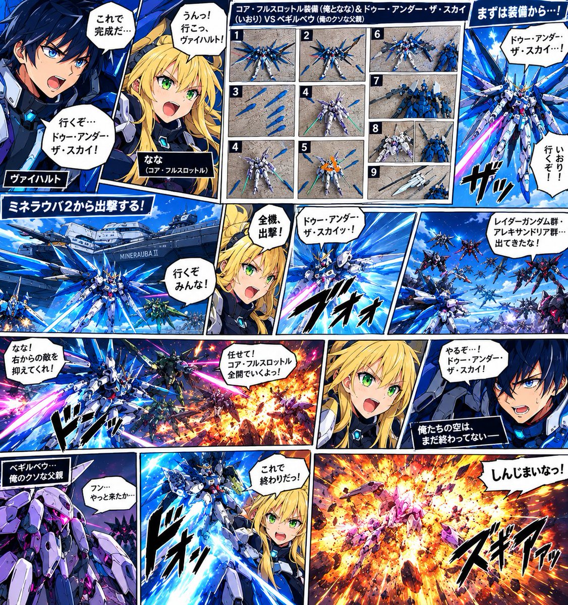 Revise_PLA's tweet photo. #ヴァイハルト #コア・フルスロットル 装備
#ドゥユー・アンダー・ザ・スカイ
#ベギルベウ
#ガンプラ
#ガンプラは自由だ https://t.co/cYMyhtWnPB