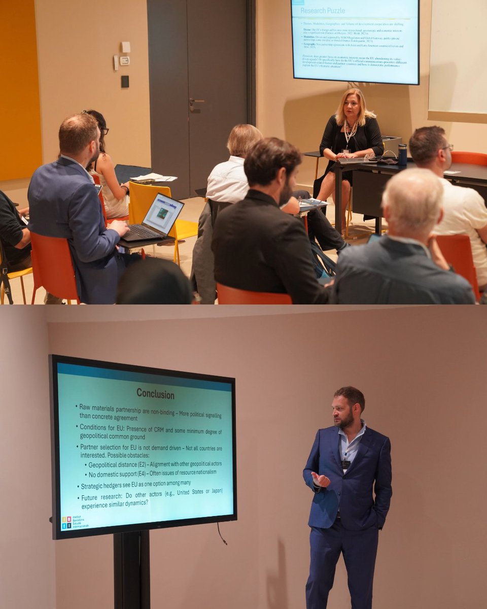 EUValuesNetwork's tweet photo. 🌍 The EU-VALUES Conference is underway! Day 1 focused on the Green &amp; Digital Transition, hosted by @UM6P_officiel's Faculty of Governance, Economics &amp; Social Sciences.

Highlight: our roundtable on Interdisciplinarity in Comparative Regionalism 🌱

Day 2 is live, stay tuned!👇 https://t.co/Jt2jj3ZkVN