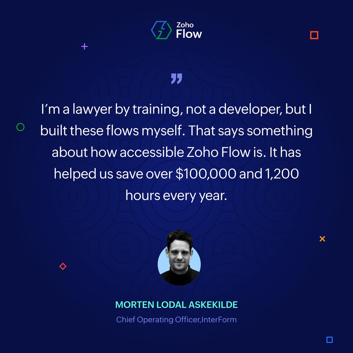 ZohoFlow's tweet photo. InterForm automated their entire customer onboarding across Zoho CRM, Zoho Billing, and Zoho Projects with Zoho Flow. 

Read more 👇
https://t.co/RtLUxoVc5W https://t.co/MOu169l6Xx