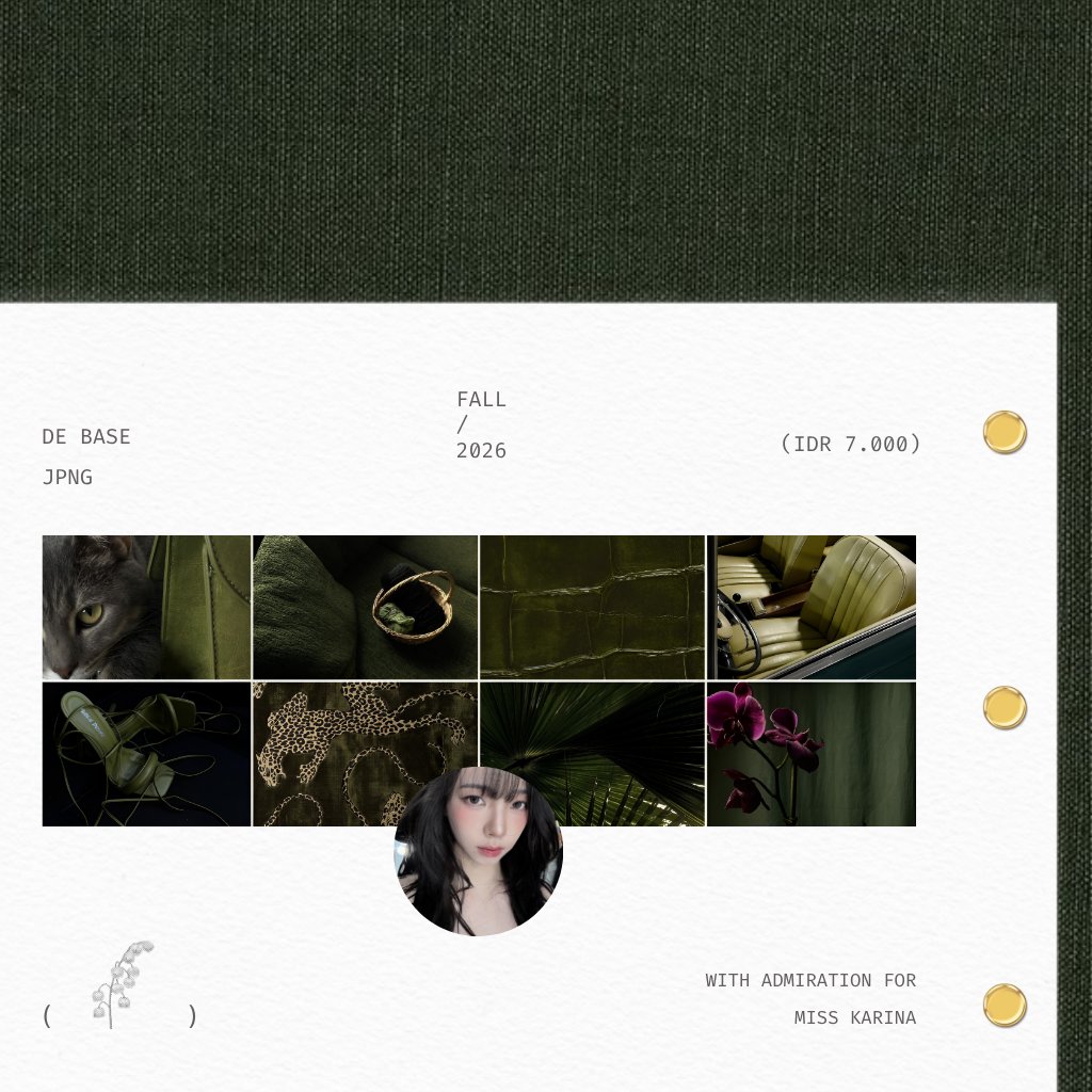 silkenvalley's tweet photo. a repost will be so much appreciated. 

🫒 , karina ready stock layouts are up ♥︎ only 7k / each. kindly dm me to claim yours, xo.

₍ #bealanja ₎ https://t.co/wJfSnrN5bc