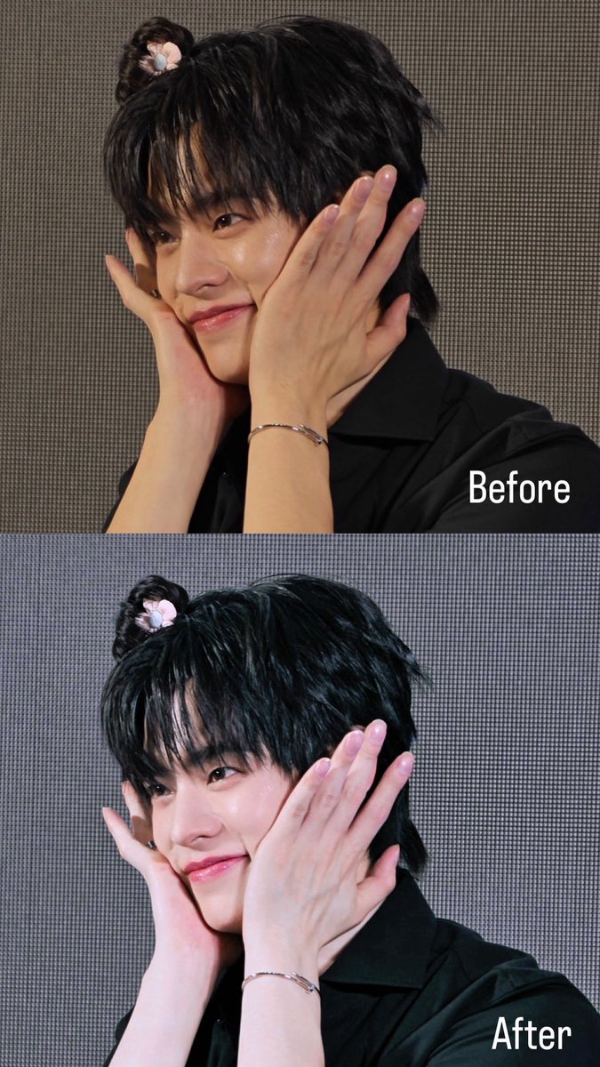 tmfah's tweet photo. ขออนุญาตแต่งหน้าให้น้องหน่อยค่ะ รูปไฟล์จริงคือเหลืองมาก https://t.co/S22ynOr3PG
