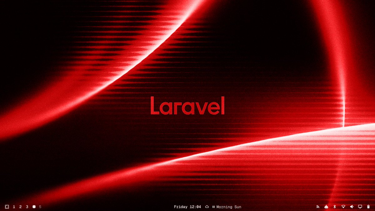 julian_center's tweet photo. Laravel on Omarchy is pretty fun!

Made a custom theme with a beautiful wallpaper by @jrmymbtlr 🤌🏻 https://t.co/dzFYgbBmQE