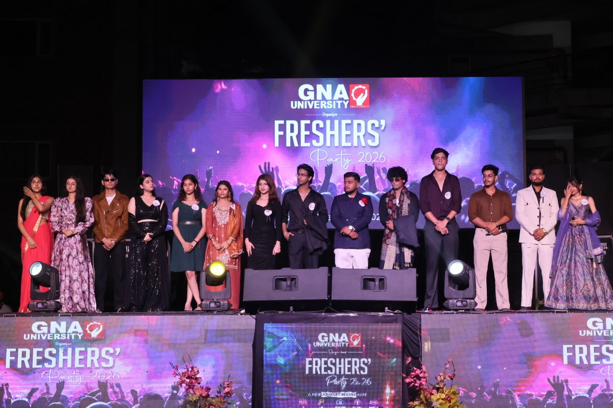GnaUniversity's tweet photo. Freshers Party 2K26 | A Celebration to Remember!
The campus came alive with music, energy, laughter, and unforgettable moments as #GNAUniversity welcomed its newest members at Freshers Party 2K26
#FreshersParty2K26 #GNAFreshers #NewBeginnings #CampusVibes #FreshersDiaries https://t.co/YEyYDBbzcg