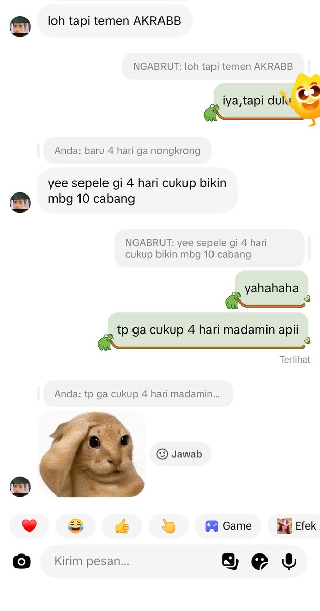 mejilenta's tweet photo. padahal cmn 4 hari ga nongkrong hadeuu https://t.co/l431LF06oP