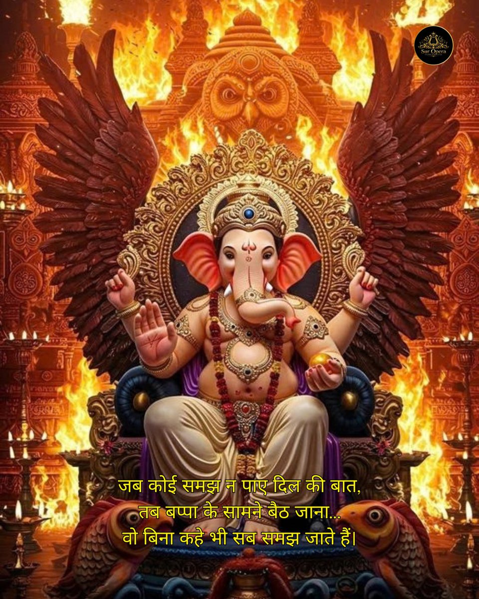 SurOpera's tweet photo. 🙏✨ Hey Gaurinandan ✨🙏

A melody filled with devotion, love, and the divine blessings of Lord Ganesha. 🐘❤️
🙏 Ganpati Bappa Morya! 🙏

#HeyGaurinandan #GauriNandan #GaneshChaturthi #LordGanesha #GanpatiBappaMorya #GaneshBhakti #DevotionalMusic #BhaktiSong #SurOpera #Divine https://t.co/bqOCvj8HsS