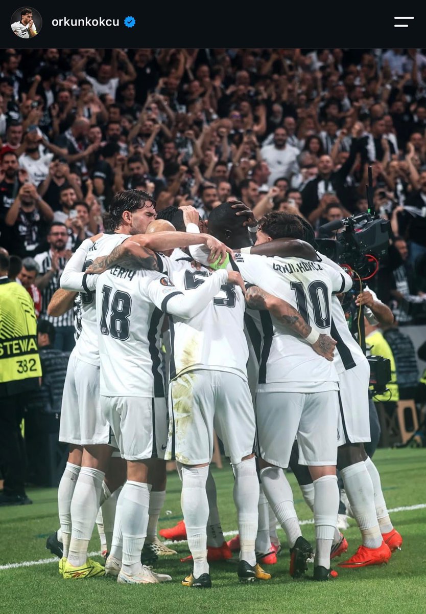HaberKartali's tweet photo. Beşiktaşlı futbolcuların kaptan Orkun Kökçü'ye sevgisi. 🤍 https://t.co/dU4N7WpsDz