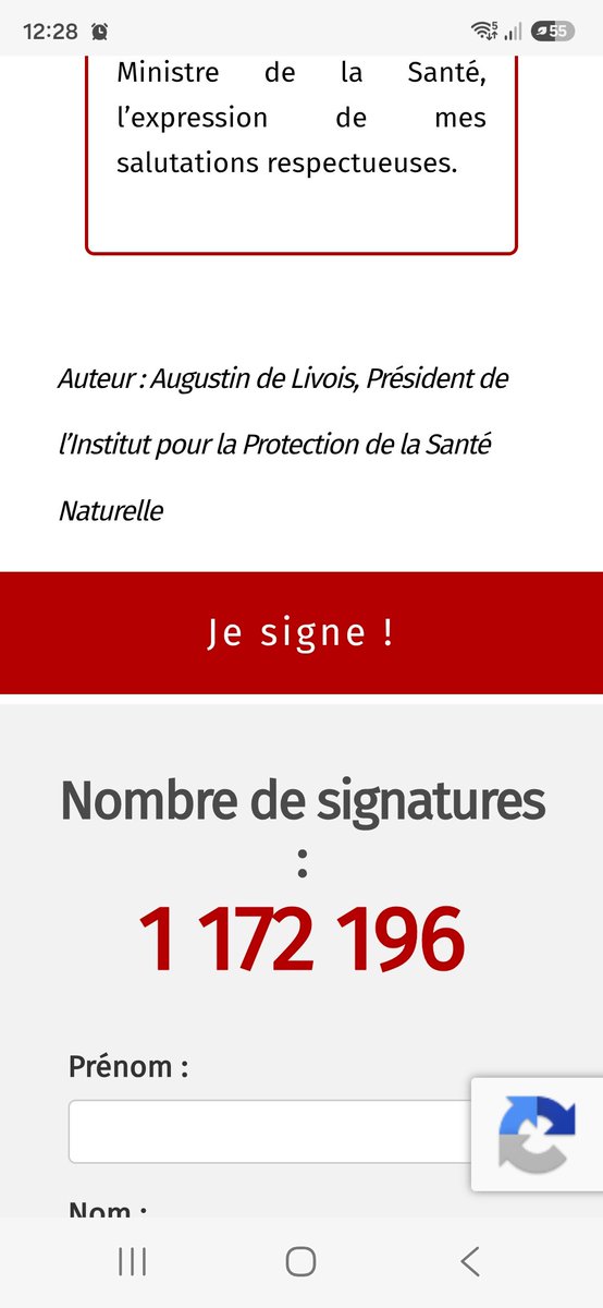 AgretDenis's tweet photo. Où sont passés les 1 millions de signataires pour des vaccins sans aluminium ? 
Où sont passés les millions de français qui ont refusé les vaccins covid parce qu'ils avaient compris les risques ?
Pouvez-vous vous mobiliser pour signer pour la liberté vaccinale pour les enfants ? 👇❗️
Je rappelle les enfants ne peuvent pas signer, ils sont soumis au monde des adultes et aux 13 piquouses...
https://t.co/teplFhkxp6