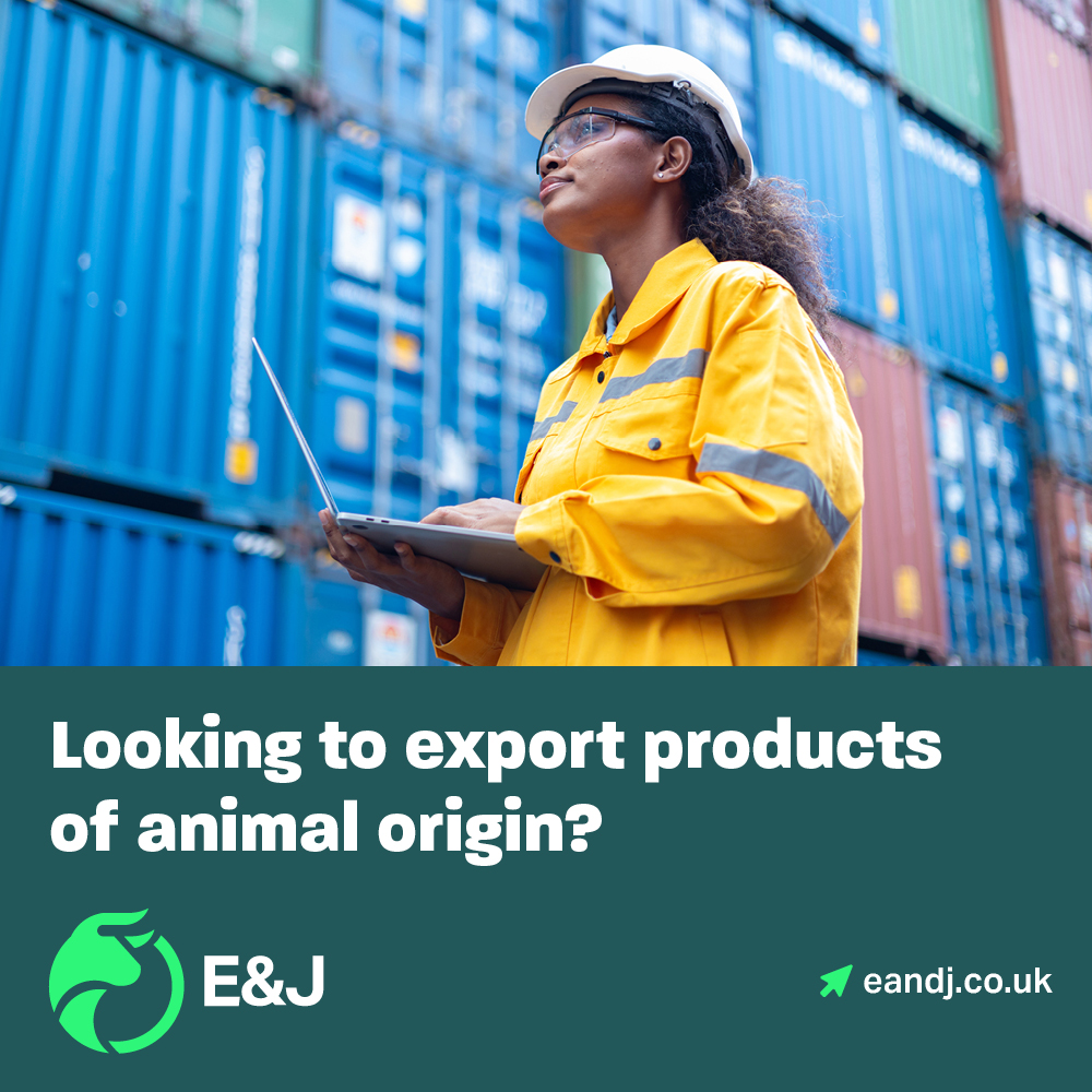 EvilleJones's tweet photo. Our experienced Export Official Veterinarians are available nationwide to support with exporting products of animal origin.
Find out more: https://t.co/phCAdgBoBc
#EHCs #ExportHealthCertficates #Exports https://t.co/kxOPs40XZD