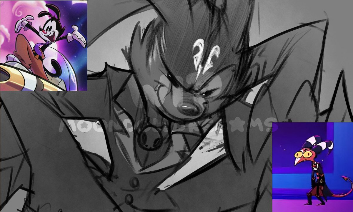 Moondolldreeams's tweet photo. WIP Yakkø! 
Próximo personaje del crossover, el protagonista de Warner boss!
𝑁𝑒𝑥𝑡 𝑐𝑟𝑜𝑠𝑠𝑜𝑣𝑒𝑟 𝑐ℎ𝑎𝑟𝑎𝑐𝑡𝑒𝑟, 𝘵𝘩𝘦 𝘴𝘵𝘢𝘳 𝘰𝘧 𝘞𝘢𝘳𝘯𝘦𝘳 𝘉𝘰𝘴𝘴!  ~  
#HelluvaBoss‌ #animaniacs #hazbinhotel #wakko #blitzo https://t.co/e8Ys6euZIS