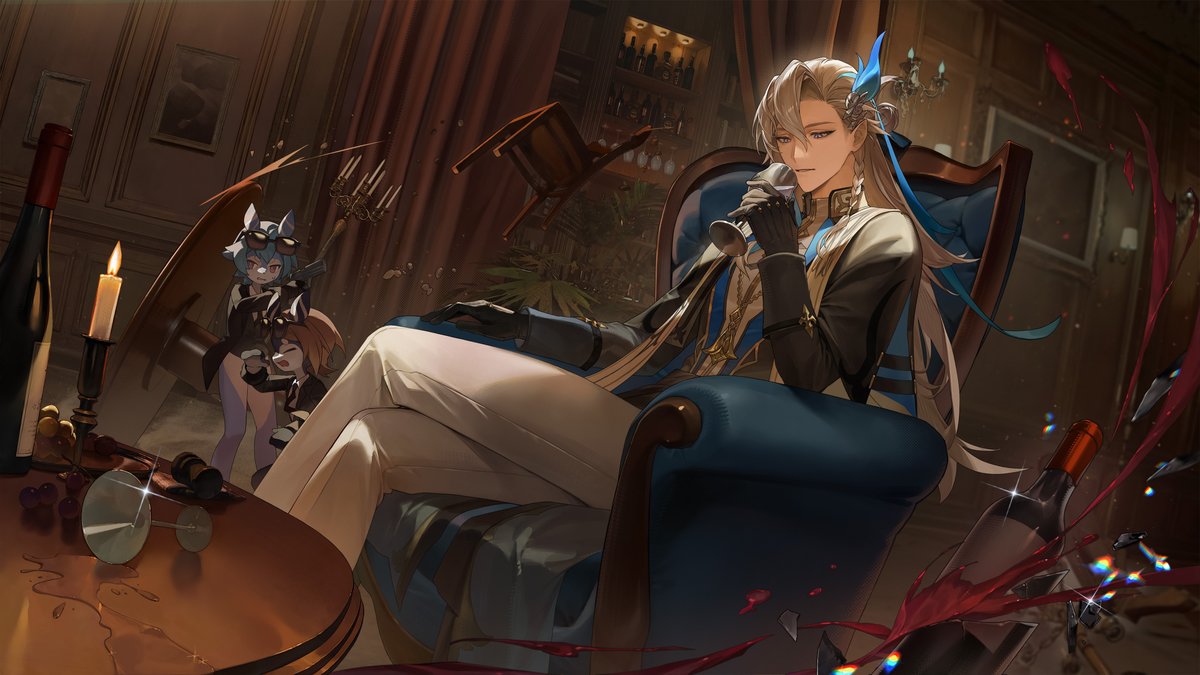 00suger001's tweet photo. I had the pleasure of contributing an illustration to HoYoFair 2026, for the program 「渦の夜」! ✨

Thank you for this wonderful opportunity, and I hope you enjoy the artwork!💙

#HoYoFair
#GenshinImpact
#ProjectNordExpress https://t.co/2arIIoRICC