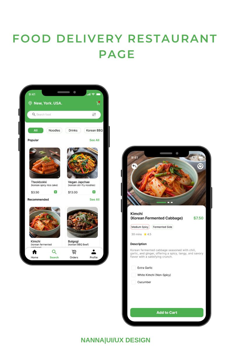 alexjessieee's tweet photo. Day 4 🍜: Mobile UI for a Korean food app focused on fast menu browsing, dish customization, and quick cart checkout.  
Day 5 👜: Luxury web UI for Aeterna Studios showcasing handbag specs, pricing, and color variants.  
#RiseWithTechCrush #LearningWithTechCrush #UIUX https://t.co/QLMF8UZzD3
